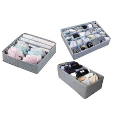 Organiser Storage Box Wardrobe Drawer Divider Socks Panties Underwear Case