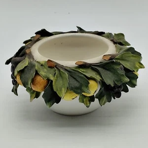 FRUCHTSCHALE CAPODIMONTE L ATELIER ITALY ZITRONEN - Bild 1 von 3