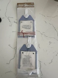 Colorbok Kolette Blue Pocket Quotes 2 PC Childhood Home Scrapbooking Crafts - Picture 1 of 7