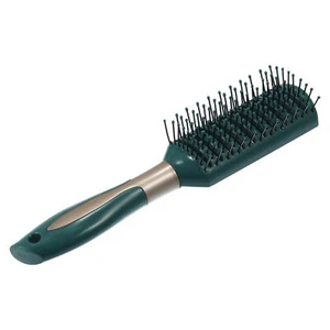 Cepillo de cabello Ventilación para mujer hombre, cepillo de cabello húmedo con cerdas con punta de bola, verde - Imagen 1 de 7