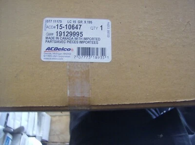 GENUINE GM ACDELCO 19129995 15-10647 A/C REFIGERANT HOSE FILTER DRYER - Image 1 of 2