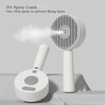 ACTUALIZACIÓN 4-en-1 Cepillo de vapor para mascotas Cepillo de pelo de gato Cepillo de pelo de perro Cepillo de vapor eléctrico Foto 1 de 4