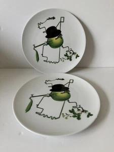 IKEA 2017 Stunsig Limited Edition Dessert Plate, Malcom Stuart, Excellent - Foto 1 di 6