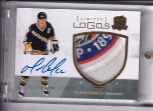 2010-11 MARIO LEMIEUX THE CUP LIMITED LOGOS PATCH AUTOGRAPHED LL-ML 24/50