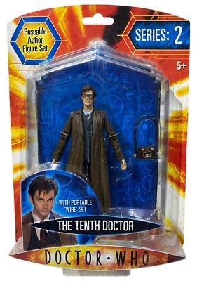 Boneco de ação Doctor Who série 2 décimo Dr com conjunto de fios portátil NOVO David Tennant - Imagem 1 de 4