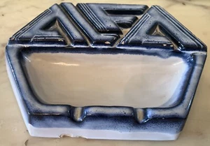 GADGET PUBBLICITARIO POSACENERE CERAMICA ALFA futurismo art deco romeo sigarette - Picture 1 of 8