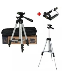 CAVALLETTO UNIVERSALE FOTOCAMERA TREPPIEDI TRIPODE SUPPORTO ALLUMINIO SMARTPHONE - Foto 1 di 2