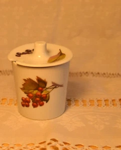 Royal Worcester Evesham Mustar Jar 3' Tall - Picture 1 of 9