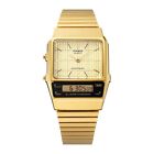 NEW CASIO STANDARD AQ-800EG-9AJF Analog Digital Gold Alarm Chronograph Watch