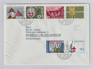 Schweiz FDC Goldach St. Gallen 21.III.1963 Helvetia Ersttagsbrief (-290 - Picture 1 of 2
