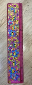 Lisa Frank 6" Regla Smiley Faces Suministros Escolares Estacionarios - Imagen 1 de 1