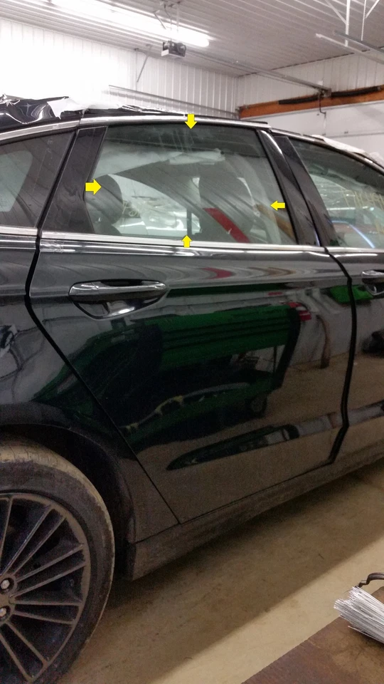 Ford Fusion 2014 pasajero puerta trasera derecha ventana de vidrio solamente Foto 1 de 1