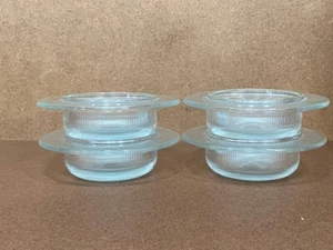 4 Vintage Glasbacken Jeannette Ofen Backformen LM Vignelli 9 Unzen Glasschale Köche Auswahl - Bild 1 von 9