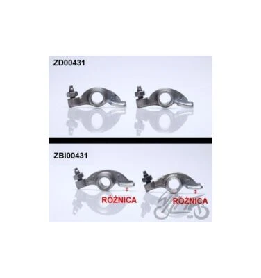 Ventilhebel für 4T-Roller GY6 139QMB kurze Ventile (Satz) - Bild 1 von 2