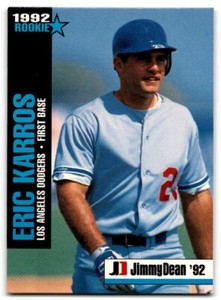 1992 Jimmy Dean Rookie Stars Eric Karros Los Angeles Dodgers #4
