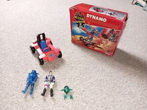 M.A.S.K. Dynamo with figure (Kenner MASK) *Complete with box, damaged mask*