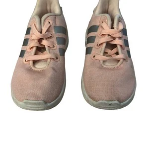 Adidas Girls Racer Sneakers Size 6K Pink/Silver | Shoes - Picture 1 of 5