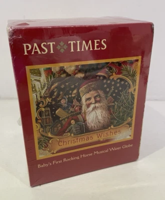 NEW Past Times Musical Snow Water Globe Christmas Wishes Rocking horse BG93 - Image 1 of 4
