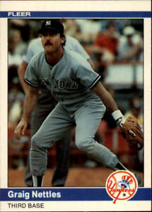 1984 Fleer Baseball #135 Graig Nettles 