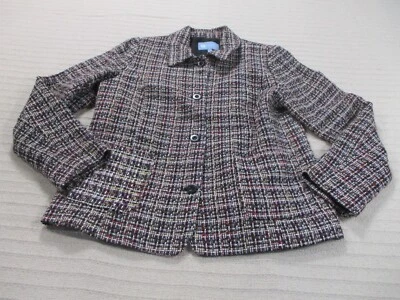 Chaqueta Koret para mujer 12 bolsillos negros con cuello abotonado manga larga acrílico Foto 1 de 4