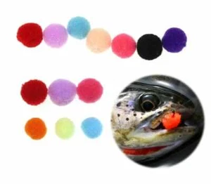 20 Stk Angelköder Lure Trout Bait Fisch Eggs Fly Hand Tied bunt Gr. 8mm#10mm - Bild 1 von 3