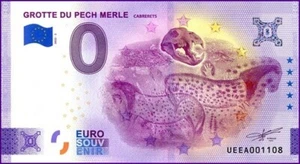 GROTTE DU PECH MERLE / BILLET 0 € / NULL EURO-SCHEIN / UEEA 2022-2 - Picture 1 of 1