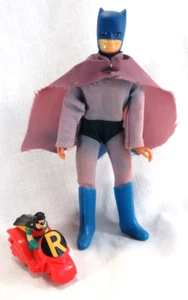 1972 Mego Batman Action Figure with cape /Boots No Accessories & Robin - Picture 1 of 10