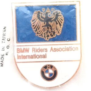 BMW Riders Association International Eagle Lapel Hat Tie Pin Biker Jewelry New - Picture 1 of 4