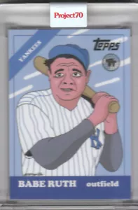 2021 Topps Project 70 Yankees Babe Ruth Card #287 Toy Tokyo (1966) - Picture 1 of 2