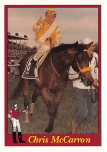 Chris McCarron trading card (Horse Racing) 1995 Jockey Star #134