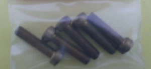 VITI A FESSURA TESTA DI RIEMPIMENTO 1/4" UNF X 1" LUNGHE OTTONE X 5 - Foto 1 di 1