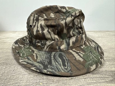 Vintage Mossy Oak Camo Boonie Bucket Hat Made in USA Size Large - Image 1 of 4