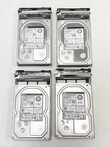 4X Dell 6TB SAS 3.5" 7.2K 12G Hard Drives HUS726060AL5214 w/Trays - Picture 1 of 4