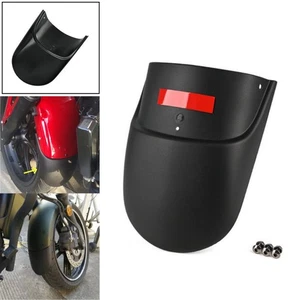 Black Front Fender Extender Extension Guard For Honda NC700S NC700X NC750S 12-23 - Picture 1 of 10