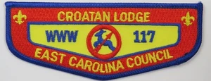 Croatan Lodge 117 F7 Flap DBL Bdr East Carolina NC - Imagen 1 de 1