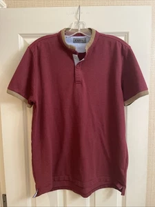 Red Zara Polo Men’s Short Sleeve Shirt Size M/L Vintage - Picture 1 of 4