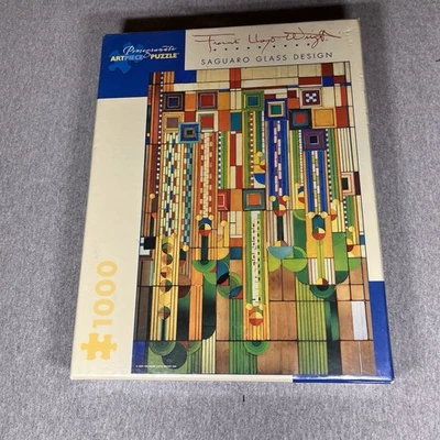 Pomegranate Artpiece 1000 Piece Puzzle Frank Lloyd Wright Saguaro Glass New  - Image 1 of 3