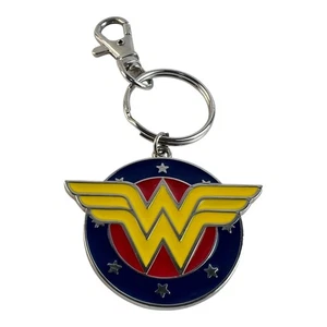 DC Comics Wonder Woman Circle Logo Metal Key Chain - Picture 1 of 2