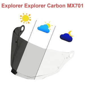 MX701 Visor for LS2 MX701 EXPLORER Motorcycle Helmet Shield Lens UV Protection - Bild 1 von 30