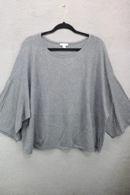 Pure Jill Kimono 3/4 Sleeve Oversized Boxy Cashmere Blend Sweater-L/P-Pockets - Image 1 of 4