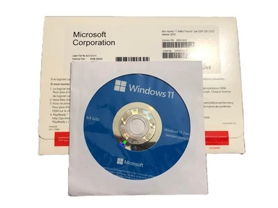 Windows 11 Home Famille DSP OEI licence (pro et particulier) DVD KW9-00636 - Photo 1/4
