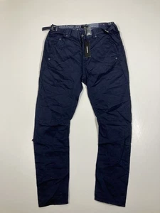 DIESEL LINEN BLEND Trousers - W27 L26 - Blue - New With Tags - Men’s - Picture 1 of 6