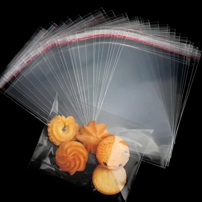 Cidenbio 200 Piezas Bolsas para Galletas Espesadas con Sello 1 Cuenta (Pack de 200), Transparente  Foto 1 de 4