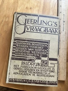 Geerling’s  Questions & Requests 1933 HC - Letters & Legal Handbook - Dutch - Picture 1 of 13