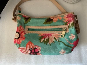 Spartina 449, Daufuskie Island, Shoulder Strap Purse, Tropical Beach, Turquoise - Picture 1 of 9