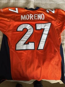 REEBOK NFL TEAM APPAREL DENVER BRONCOS OMAR MORENO JERSEY SIZE 48 - Picture 1 of 3