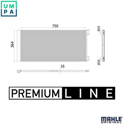 CONDENSER AIR CONDITIONING AC 945 000P FOR RENAULT TRAFIC/III/Platform/Chassis - Image 1 of 4