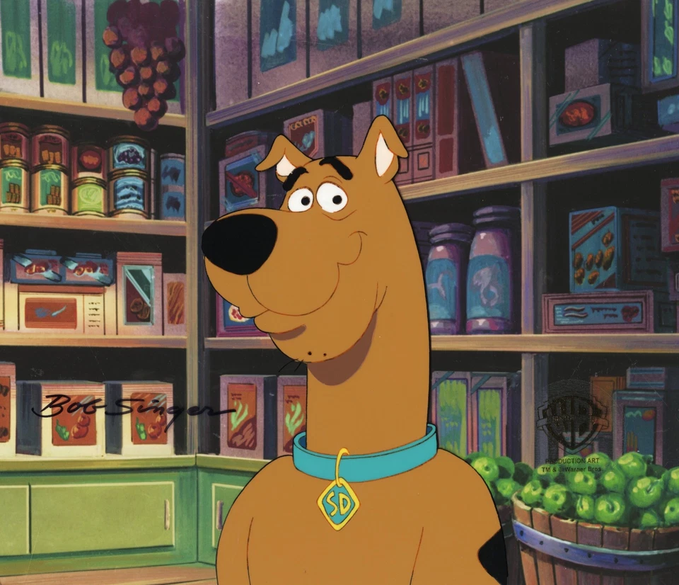 Scooby Doo - Celular/Dibujo de Producción Original - Isla Zombie - Firmado Bob Singer Foto 1 de 2