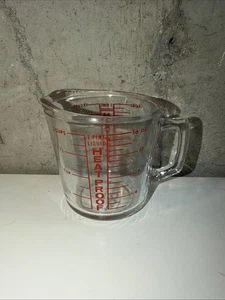 Vintage Hitzebeständiger 2 Tassen Glas Messbecher - Bild 1 von 8