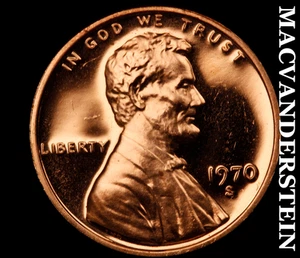 1970-S Lincoln Memorial Cent - Choice Gem Proof Lustrous No Reserve #D3555 - Bild 1 von 2